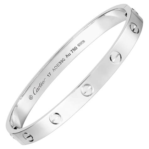 cartier love bangle white gold|14k cartier love bracelet.